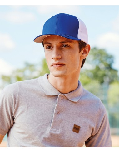 Y-YP232-Casquette de camionneur Flexfit en mesh bicolore (6511T)